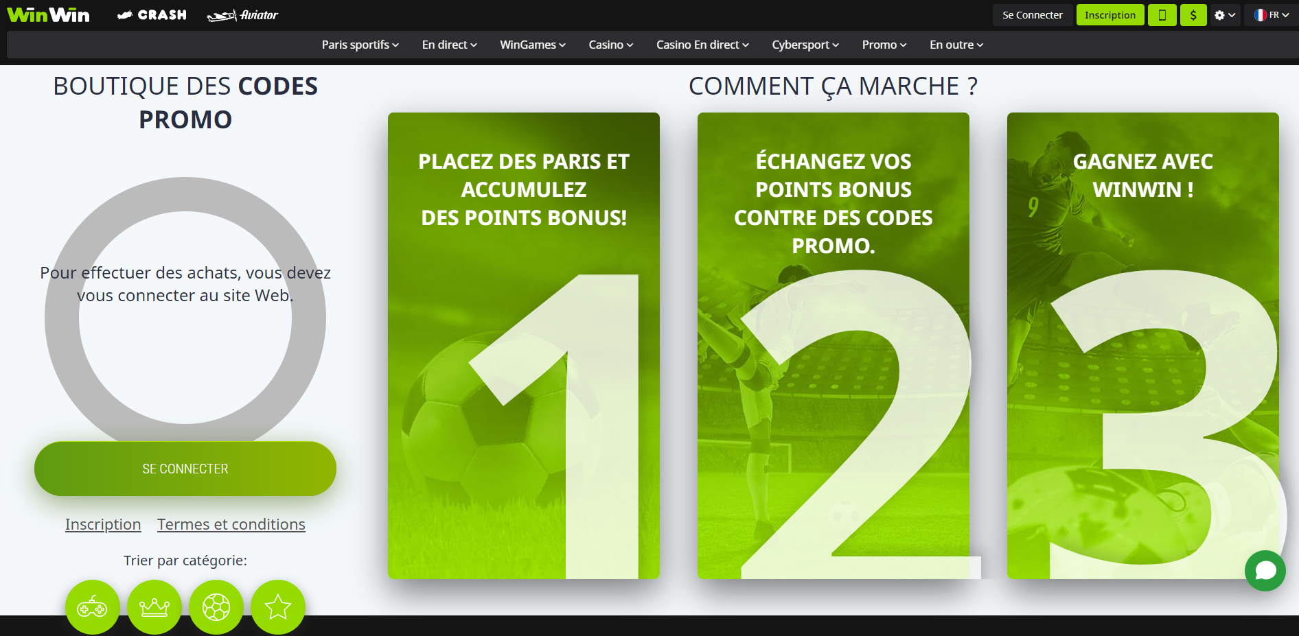 Win Win Code promotionnel et ses atouts